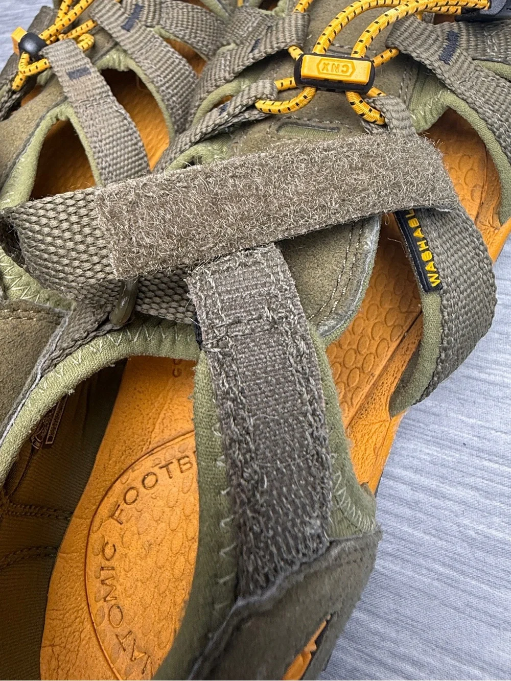 Keen Newport H2 Olive Orange Fisherman Sandals Youth Sz 6